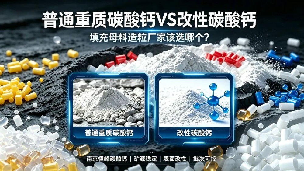 普通重质碳酸钙VS改性碳酸钙：生产填充母料的造粒厂家该选哪个？