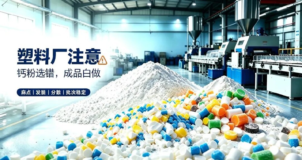 塑料制品生产频繁出麻点、发脆开裂？塑料专用碳酸钙选型标准！
